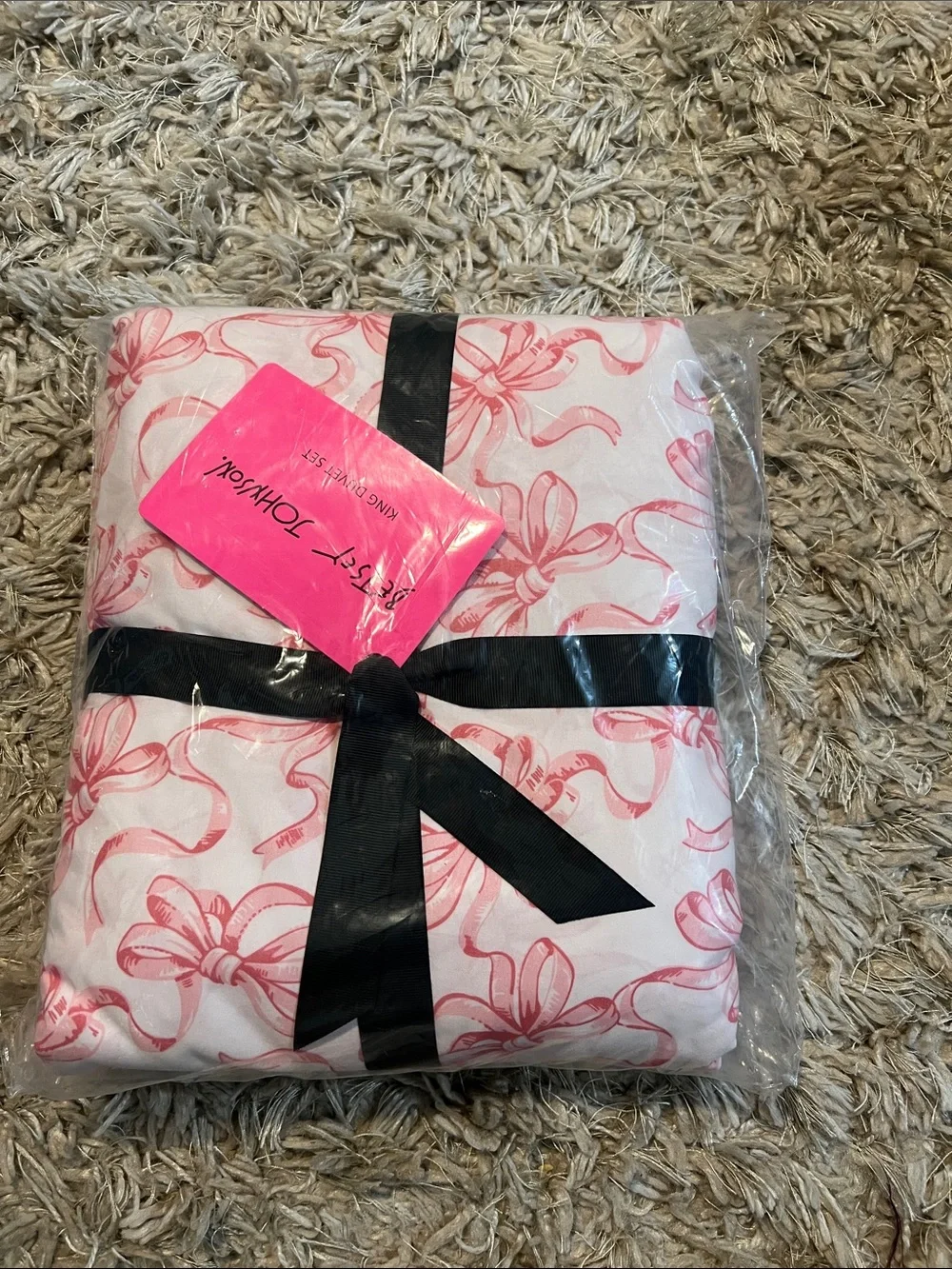 Betsey Johnson Ballet Bows 3-Pc. Duvet Cover Set, King